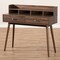 Baxton Studio Disa Mid-Century Modern Walnut Brown Finished 2-Drawer Desk 142-8005 - alternate 8